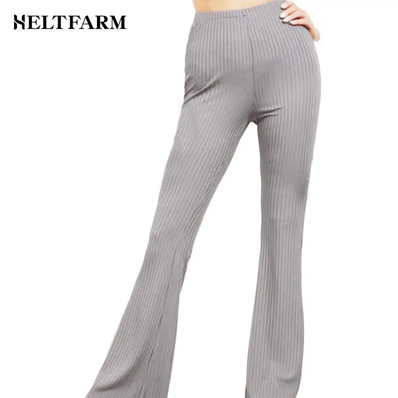 

Women's Wide Leg Pants Gym High Waist Yoga Pants Comfortable Breathable Athleisure Pants Solid Color Flared Pants