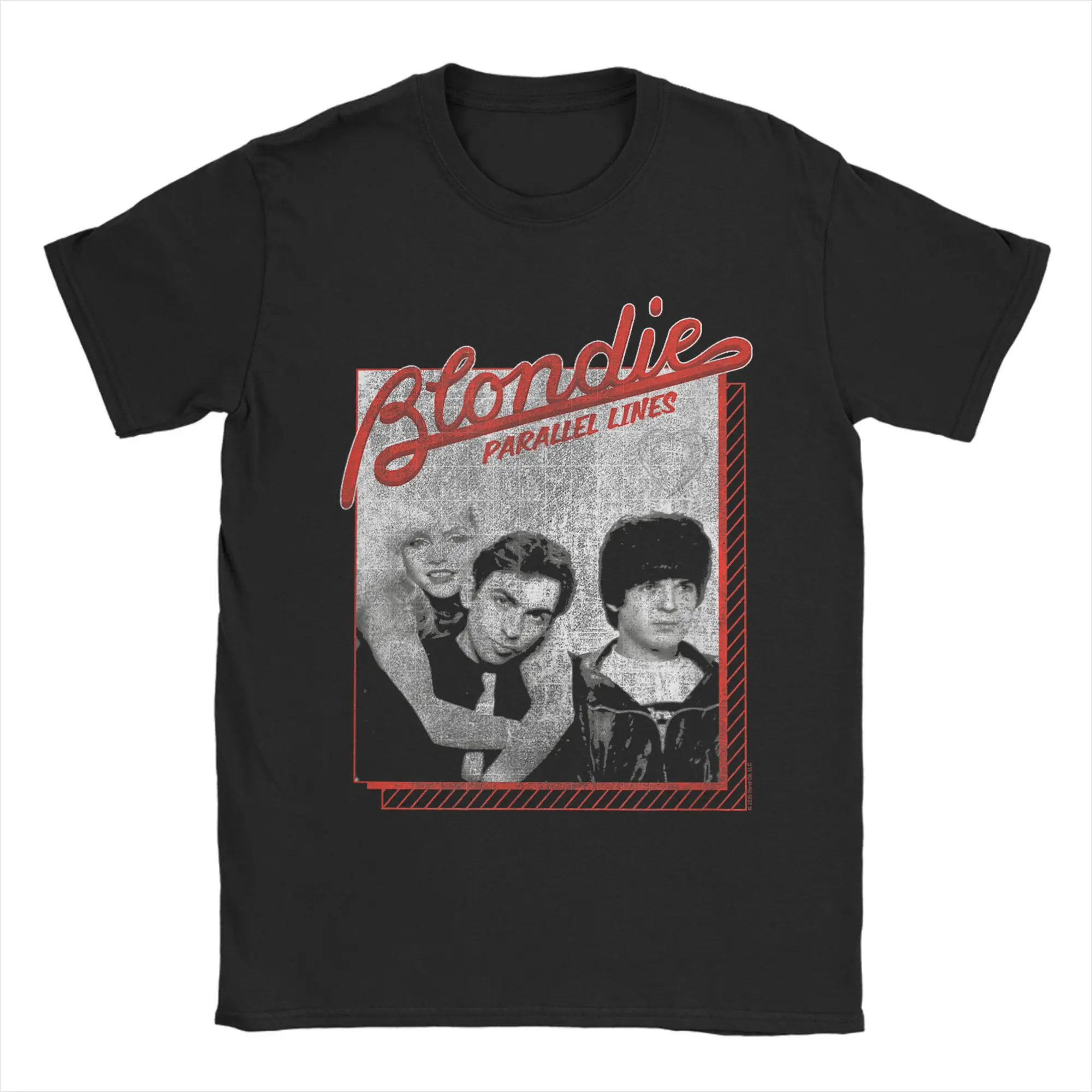 مضحك Blondies الخطوط المتوازية قلب الزجاج تي شيرت للرجال س الرقبة 100% القطن تي شيرت خمر الفرقة قصيرة الأكمام تيز الملابس #1