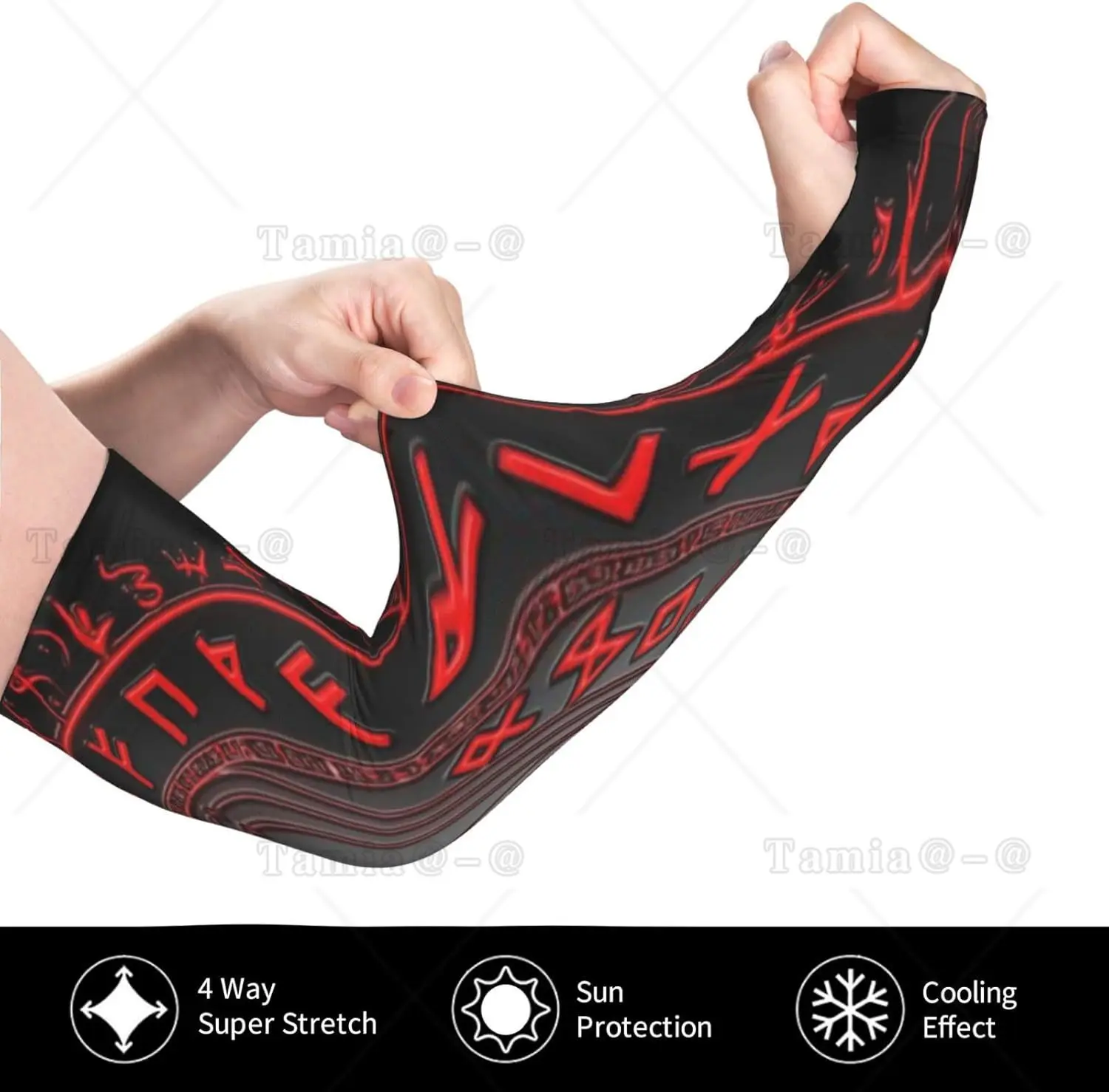 Vikings Norse Mythology Pagan Symbol Arm Sleeves Uv Protection Sun Unisex Sport Ice Silk Sleeves