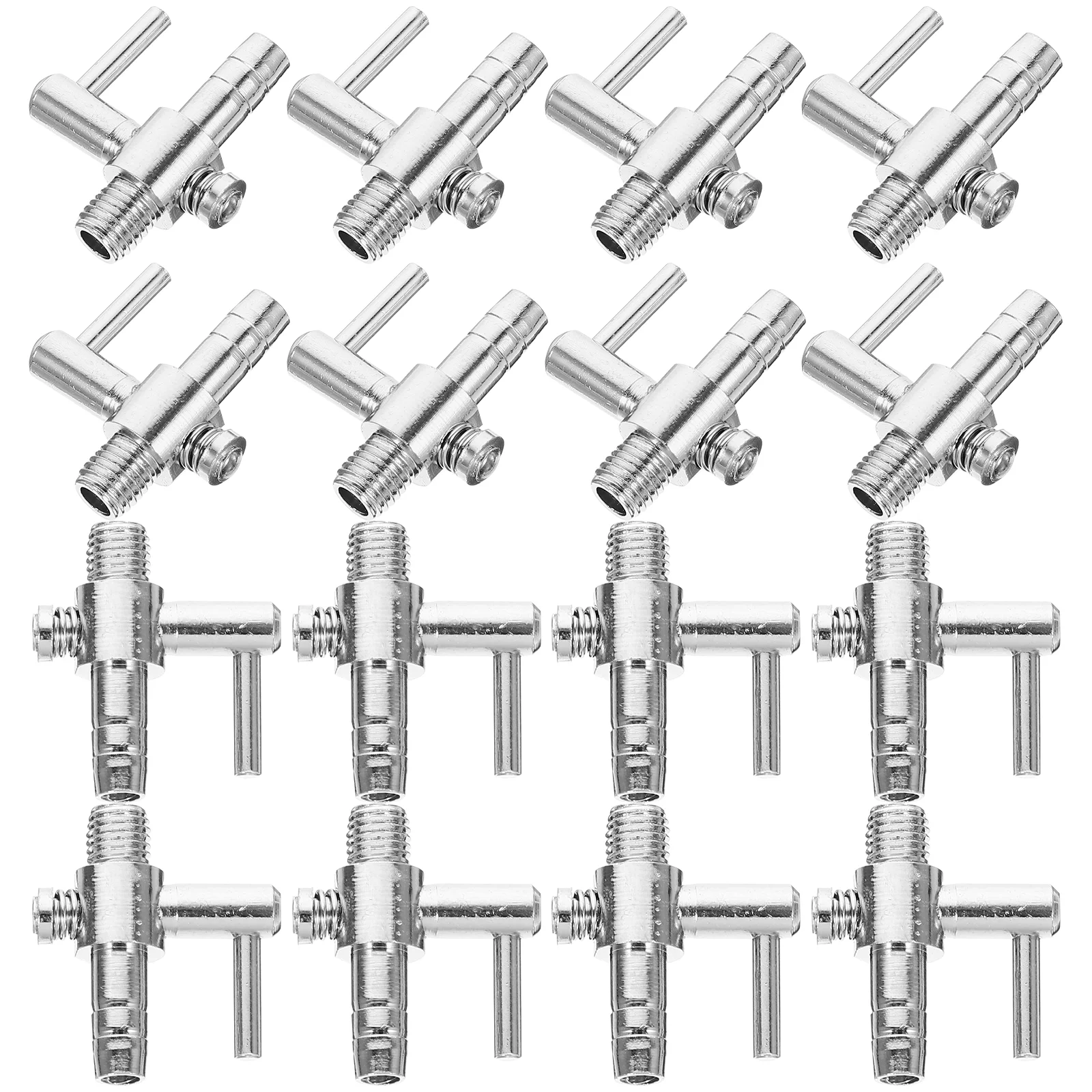 

30 PCS Stainless Steel Air Pump Flow Lever Splitter Aquarium Gas Oxygen Tube Distributor