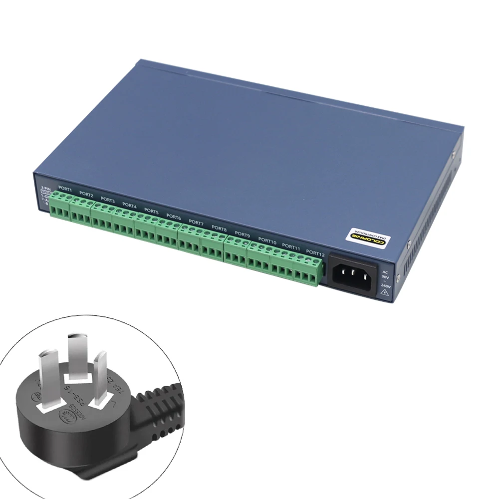 Resolume Arena/Madmapp/M5.0 Artnet Naar SPI Pixel Controller 12 Poort 12240 Pixels Controle WS2811 WS2812 DMX512 Voor Led strip Licht