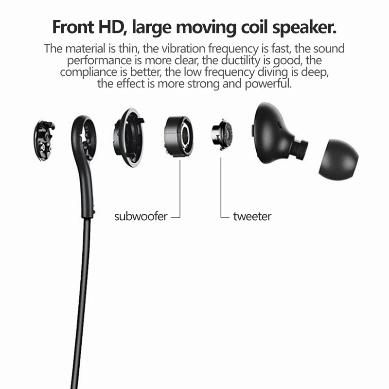 Stereo Audio Type-C & 3.5mm Wired In-Ear Earphones Portable Lightweight Earbuds for Type-C And 3.5mm Audio Port Devices