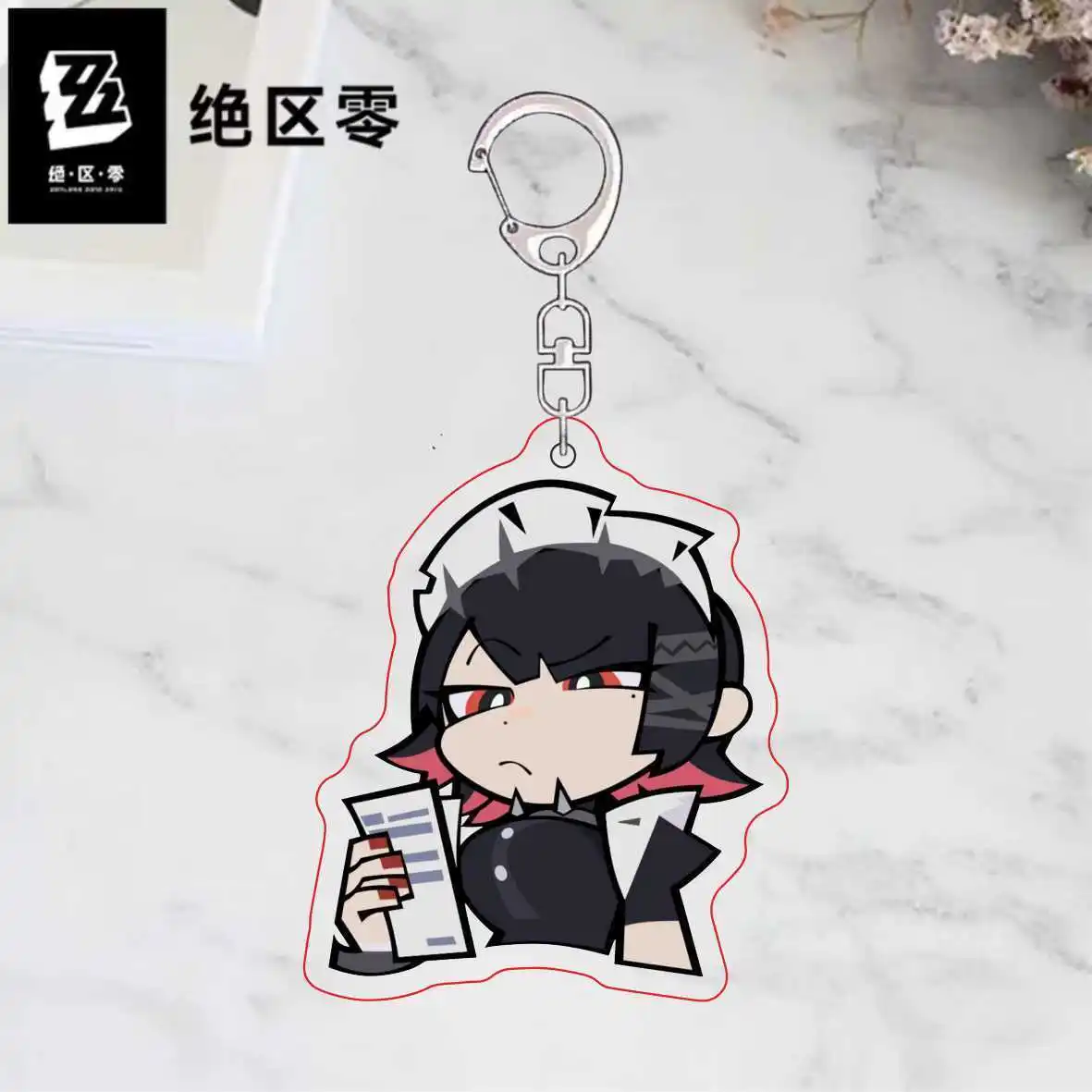 Zenless Zone Zero Von Lycaon Funny Keychain Collection Pendant Toys Keyrings Student School Bag Cartoon Boy Girl Gift