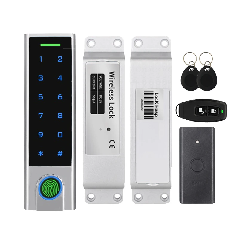 

Outdoor Smart door lock kit Wireless Fingerprint Reader access control system