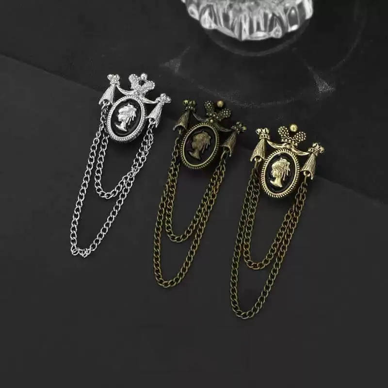 خمر الباروك نمط الجمال مقلاع سلسلة بروش الراقية المرأة زهرة دبوس المتخصصة تصميم الملحقات الغربية-2 #3