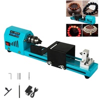 Electric Wood Mini Lathe Beads Grinding Polisher and Polishing Beading Machine Electric DIY Woodworking Buddha Pearl Lathe