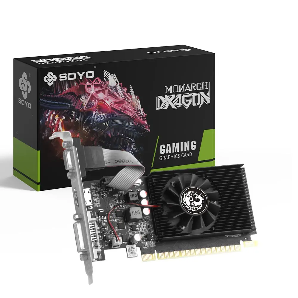 SOYO Graphics Cards NVIDIA GeForce GT730 2G GDDR3 64bit Video Card HDMI+DVI For Desktop Computer Components GPU gt730 2gb