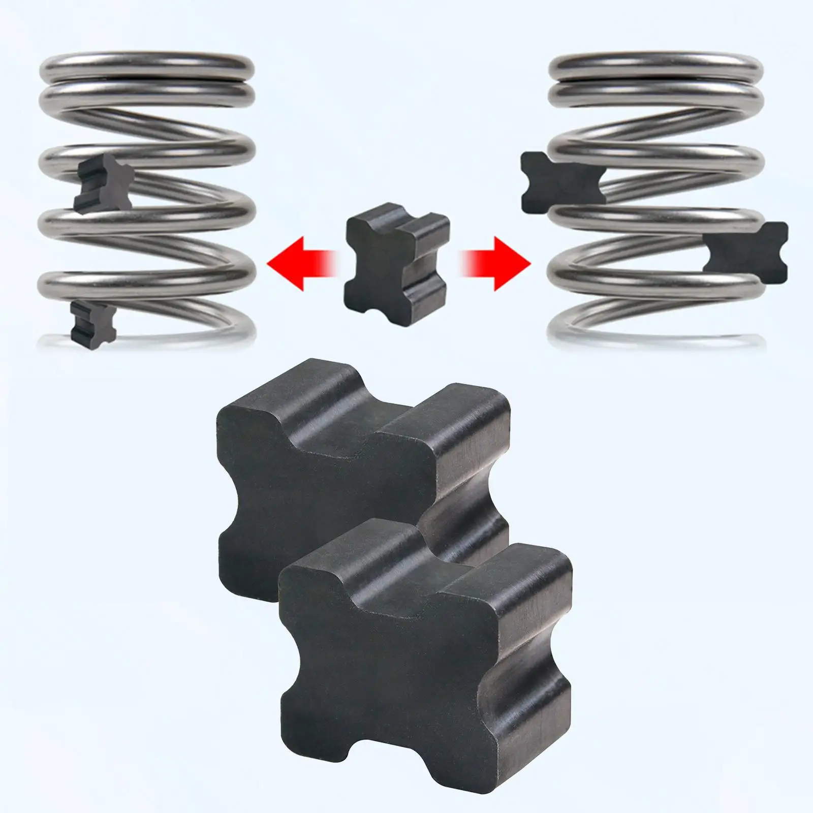 

2Pcs Car Coil Spring Spacers Accessories, Professional Supplies Shock Absorption Convenient for 1" to 1.5" Coil Spring Lift