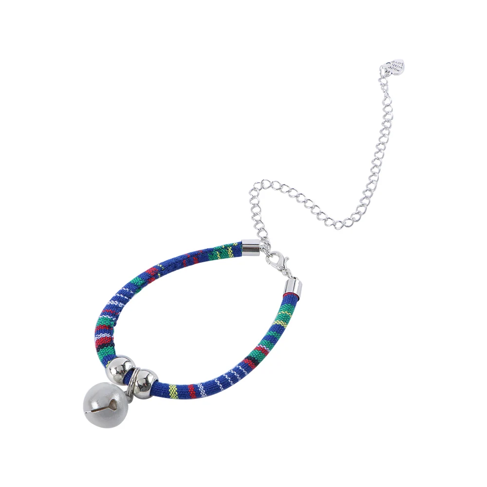 

Fashion Easy Wear Adjustable With Bell Extension Chain Pet Collar Cat Necklace Grooming Accessories Pet Supplies