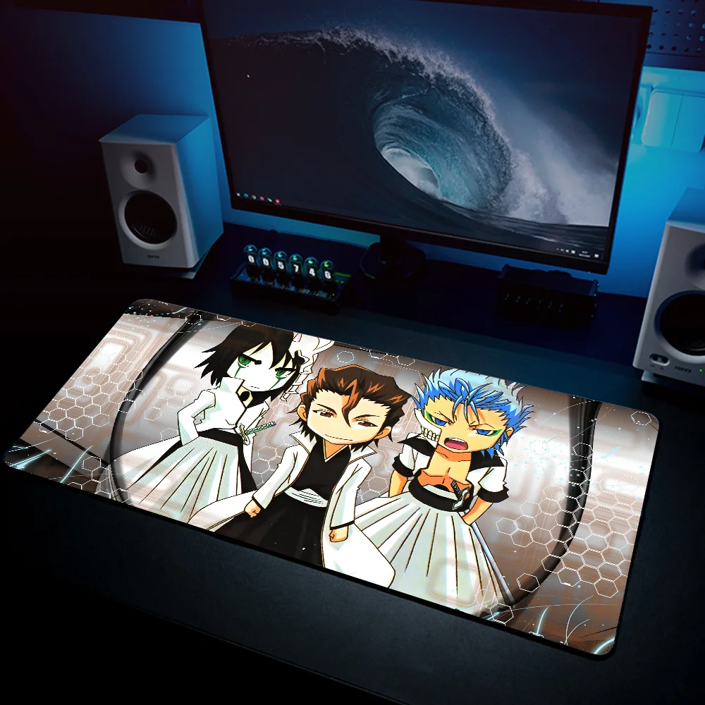 cute bleach Sosuke Aizen  Mousepad Mouse Mat Desk Mat With Pad Gaming Accessories Prime Gaming XXL Keyboard Pad