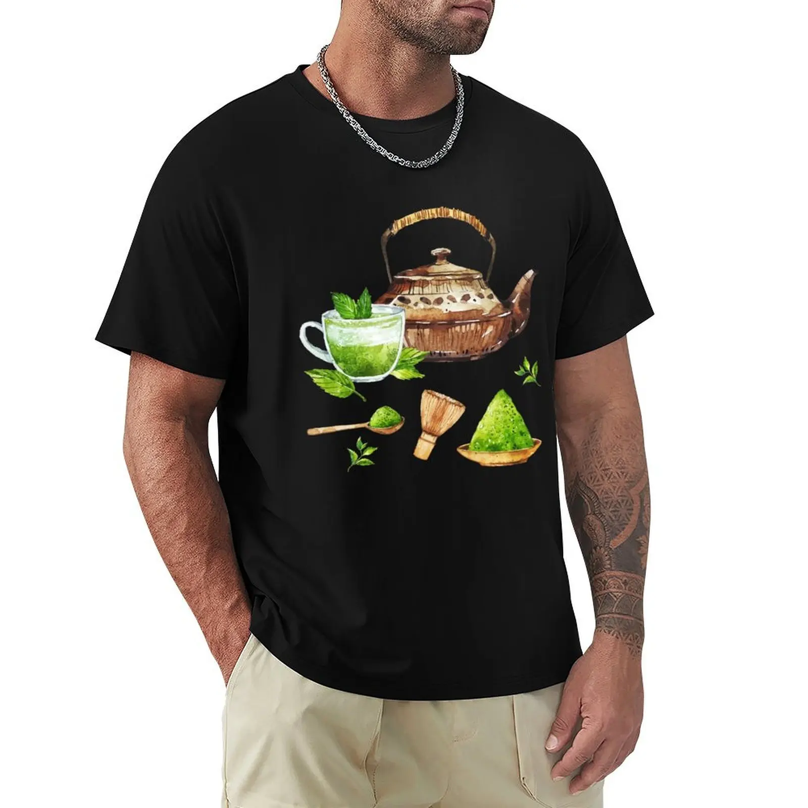 

Japanese Matcha Green Tea Ceremony Pack T-Shirt Soft Durable Cotton T-Shirt