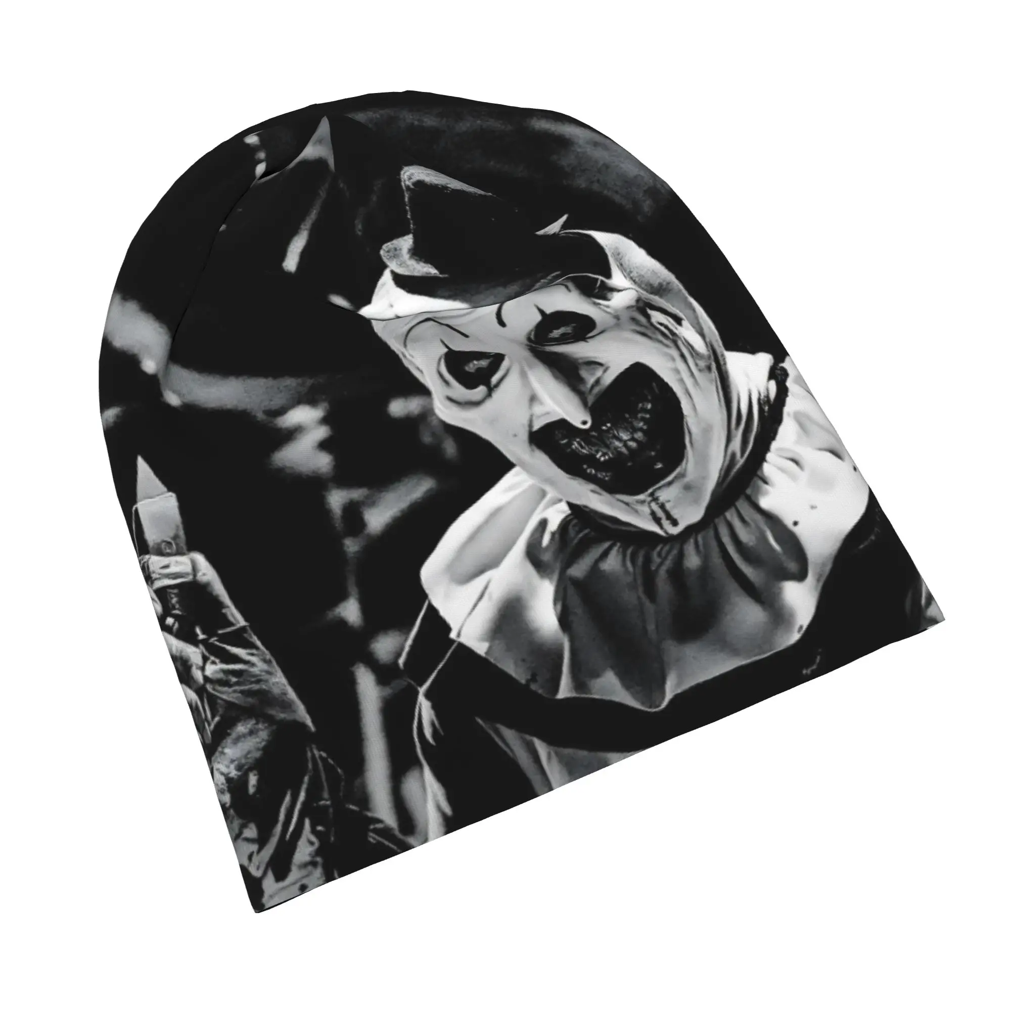 Terrifier Bonnet Hat Hip Hop Outdoor Skullies Beanies Hat Horror Movie for Men Women Warm Thermal Elastic Caps