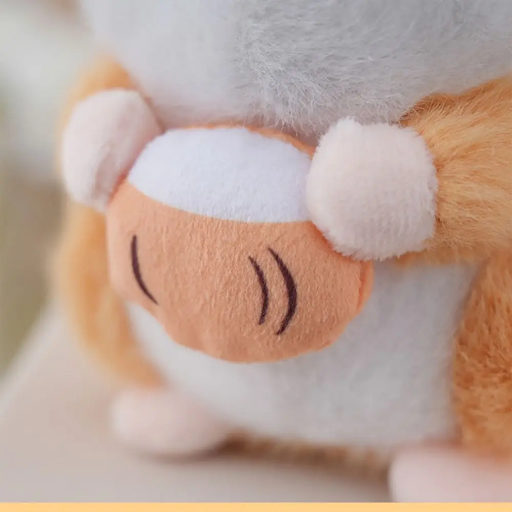 Cute Cartoon Hamster Keychian Pendant Hairry 13cm Plush Animal Doll Multicolor Stuffed Animals Kawaii Plush Toy All Age