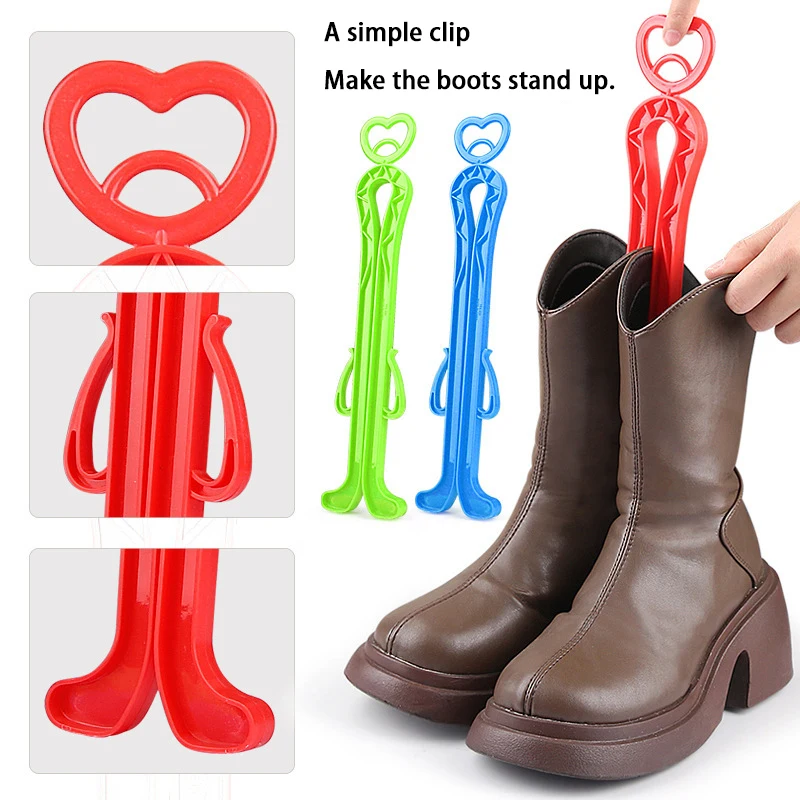 1Pcs/2Pcs Boot Support Bracket Clip-on Fixed Shoe Support Medium-High Boot Support Keeps Boot Shape Plastic Long Boots Suppor