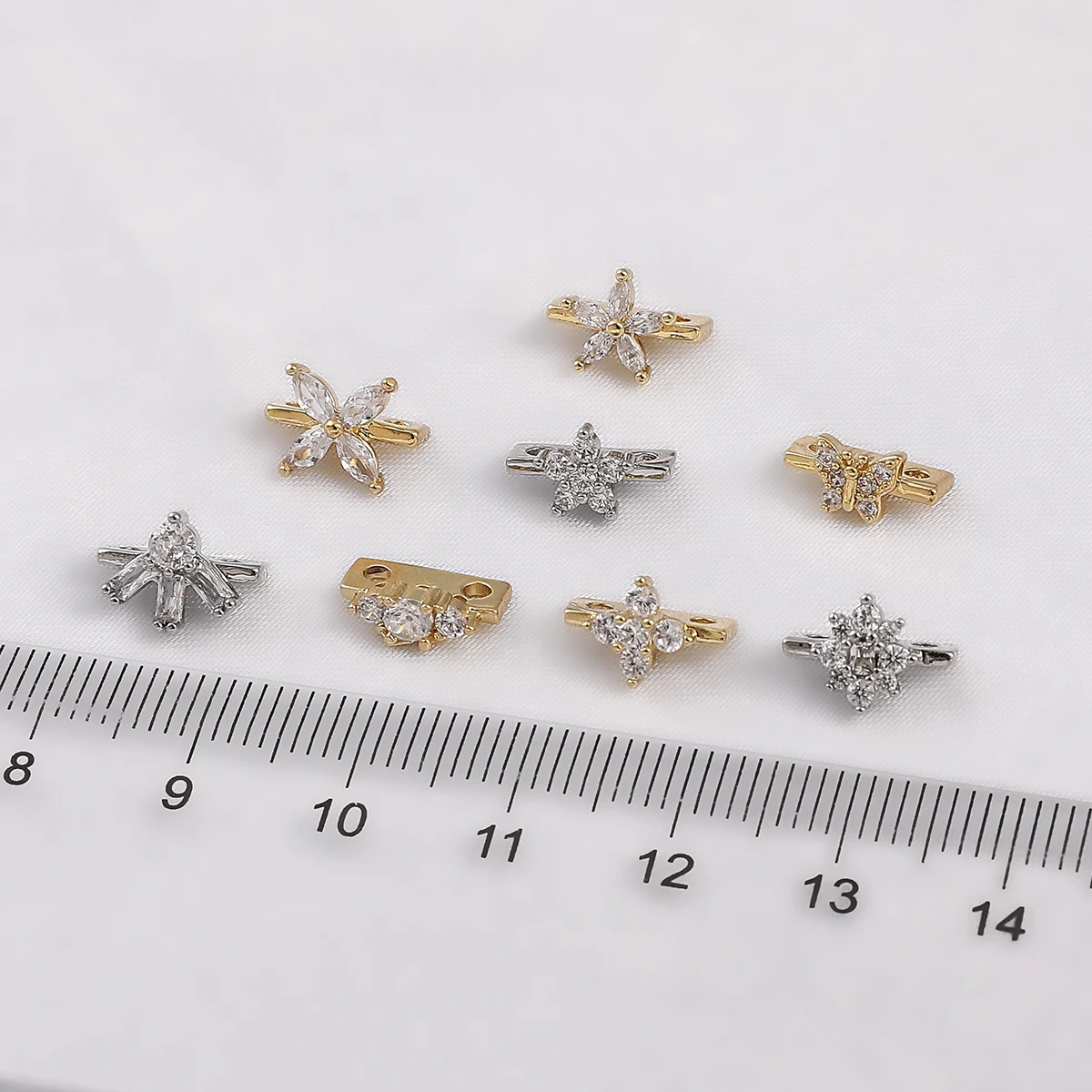 1pc 14K/Platinum Gold Coated Double Row Bead Partition Accessory DIY Handmade Beaded Bracelet Jewelry Material
