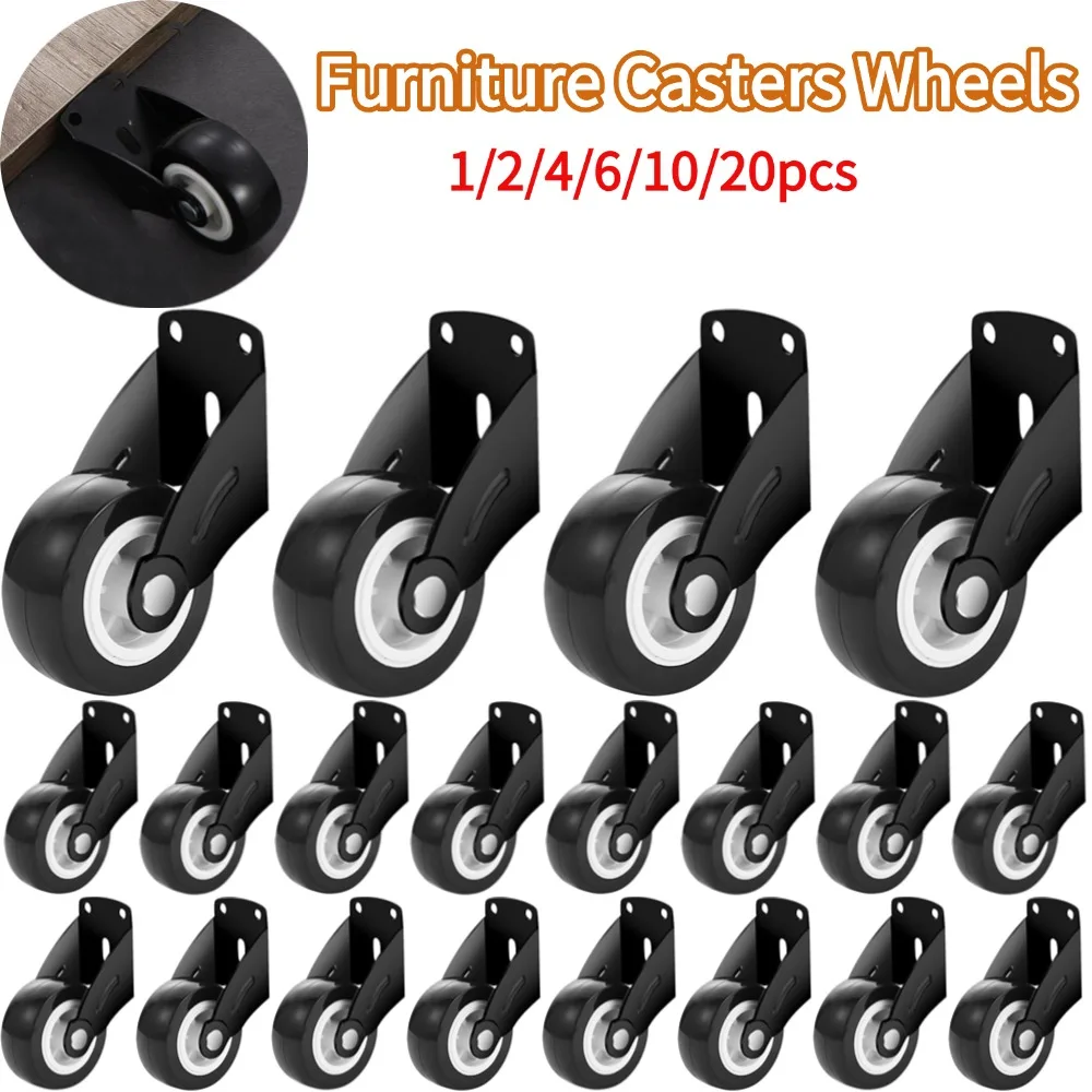 

Мебельные ролики, колеса, мягкие резиновые поворотные ролики, колеса для тележки, колеса для детской кроватки, бытовой инструмент для перемещения