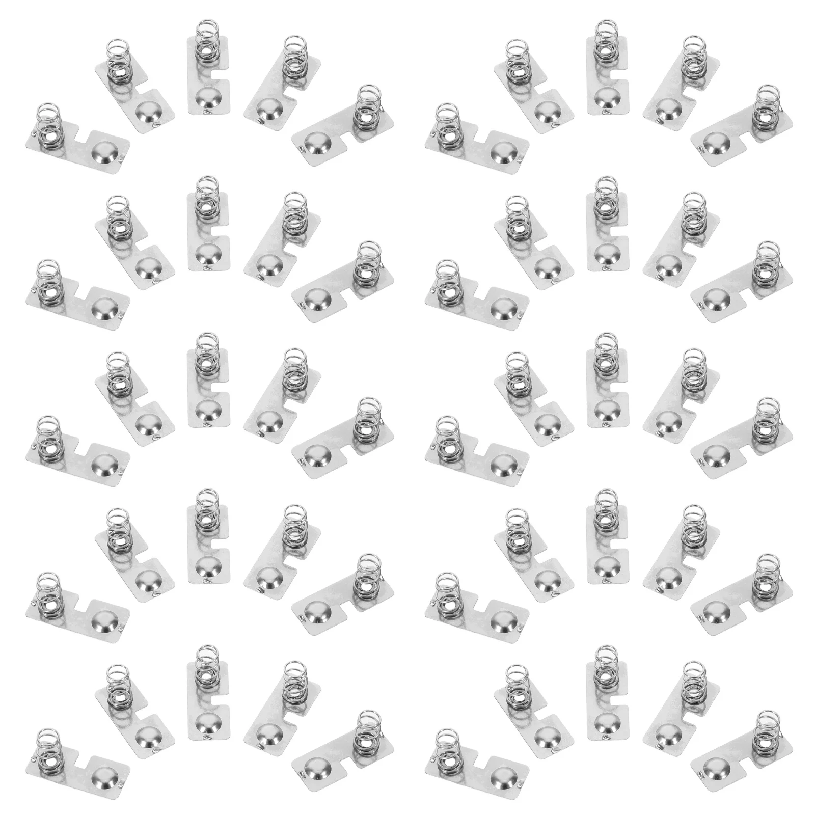 100pcs Contact Spring Aa Cell Contact Plates Replacement For Flashlight Power Bank Rc Car Diy Electronics Stainless