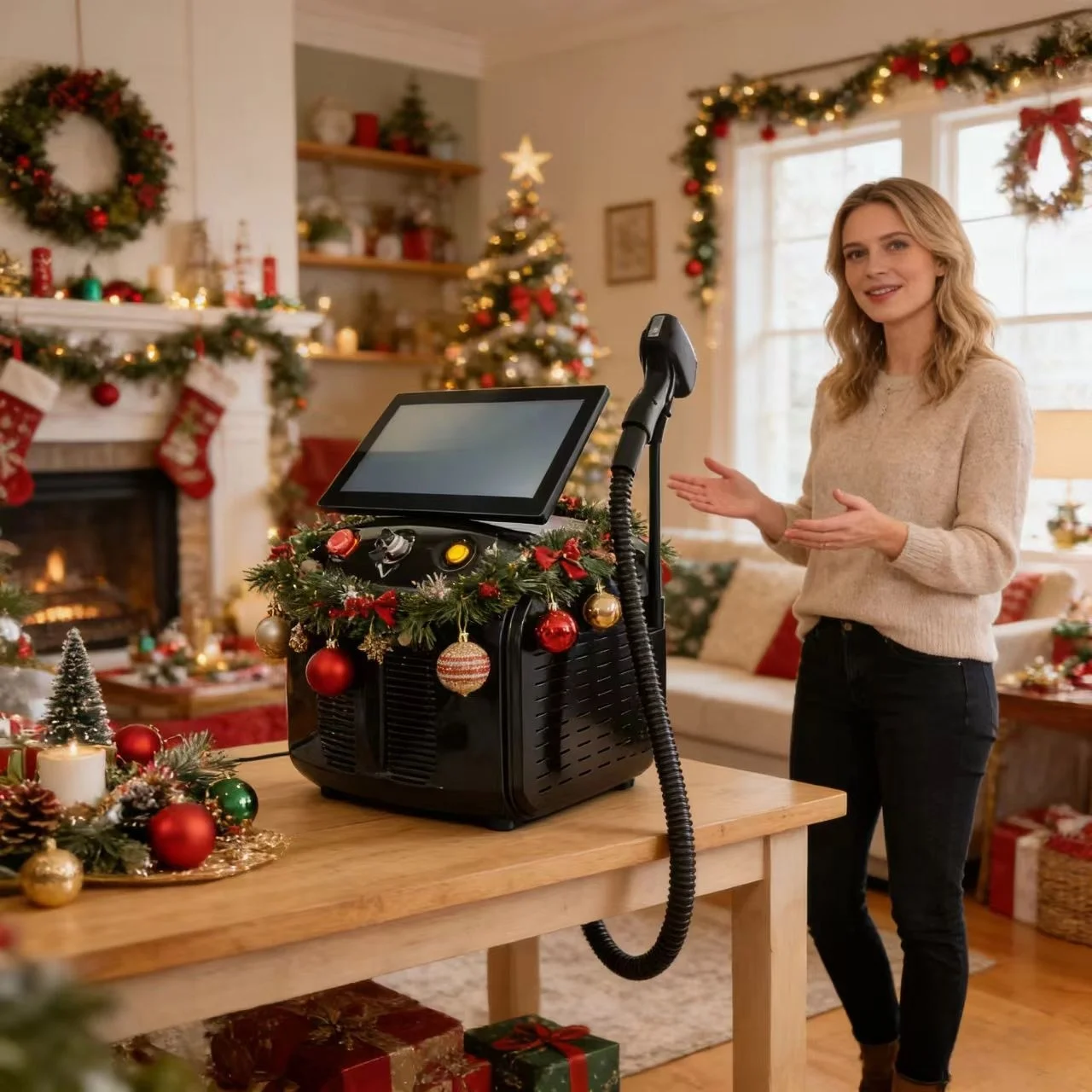 

Профессиональный портативный диодный лазер для удаления волос 808 нм, 755 нм, 1064 нм, 4000 Вт, Soprano Titanium, высокомощный александритовый лазер