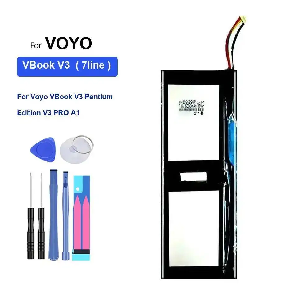 

High Capacity Battery 5000mAh For VOYO VBook V1 buke V3 Pentium Edition Ultimate Fingerprint v3 Pro A1 Portable batteries