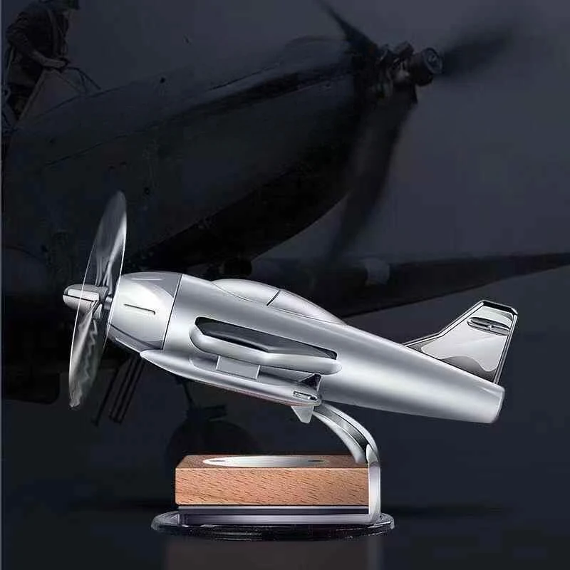 Solar Plane Perfume Rotating Mini Aircraft Decoration Air Freshener Car Decorative Accessories Car Odor Eliminator