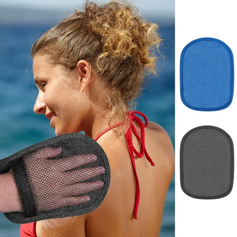 Sand Removal Mitt Sand Remover Sand Off Mitt เครื่องมือทําความสะอาด Beach Mitts เช็ดถุงมือทําความสะอาดทรายสําหรับวอลเลย์บอลชายหาด