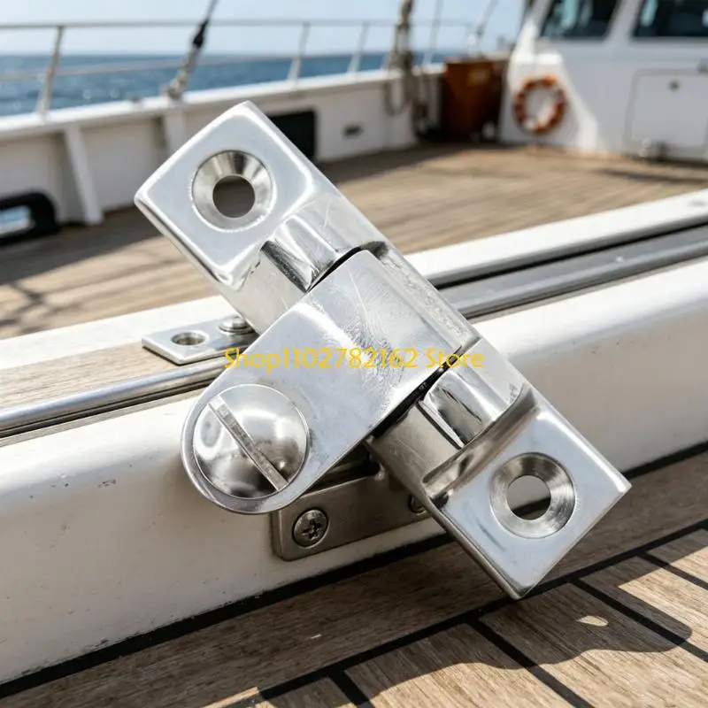 547B Pack Of 2 All Metal Swiveling Hinges 70mm for Marine Hardware Replacement