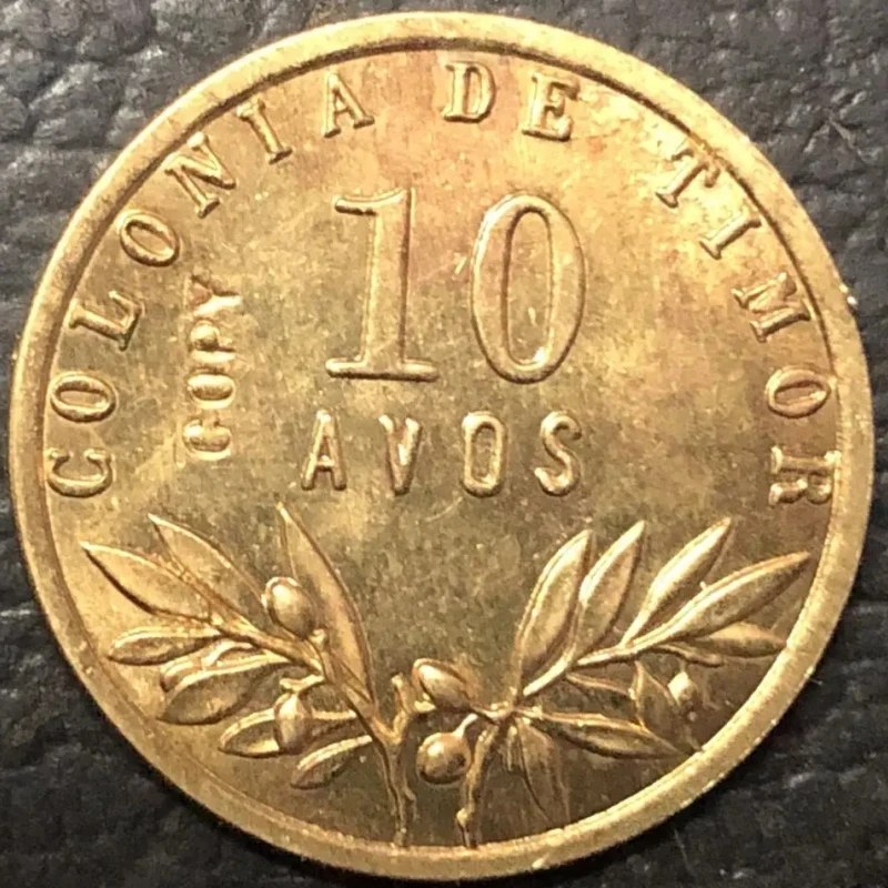 1945 Portuguese Timor 10 Avos Bronze Copy Coin 21mm