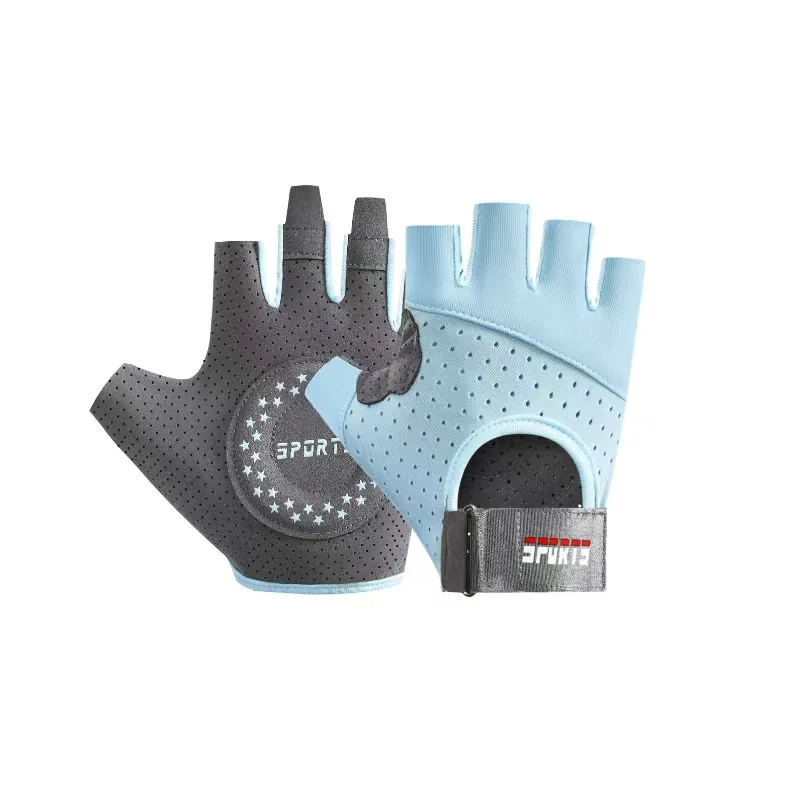 AliExpress NONE Fitness Gloves Female Yoga Sports Spinning Apparatus Lady Training Anti-Slip Breathable Thin Half Finger Barbell Cycling Gloves