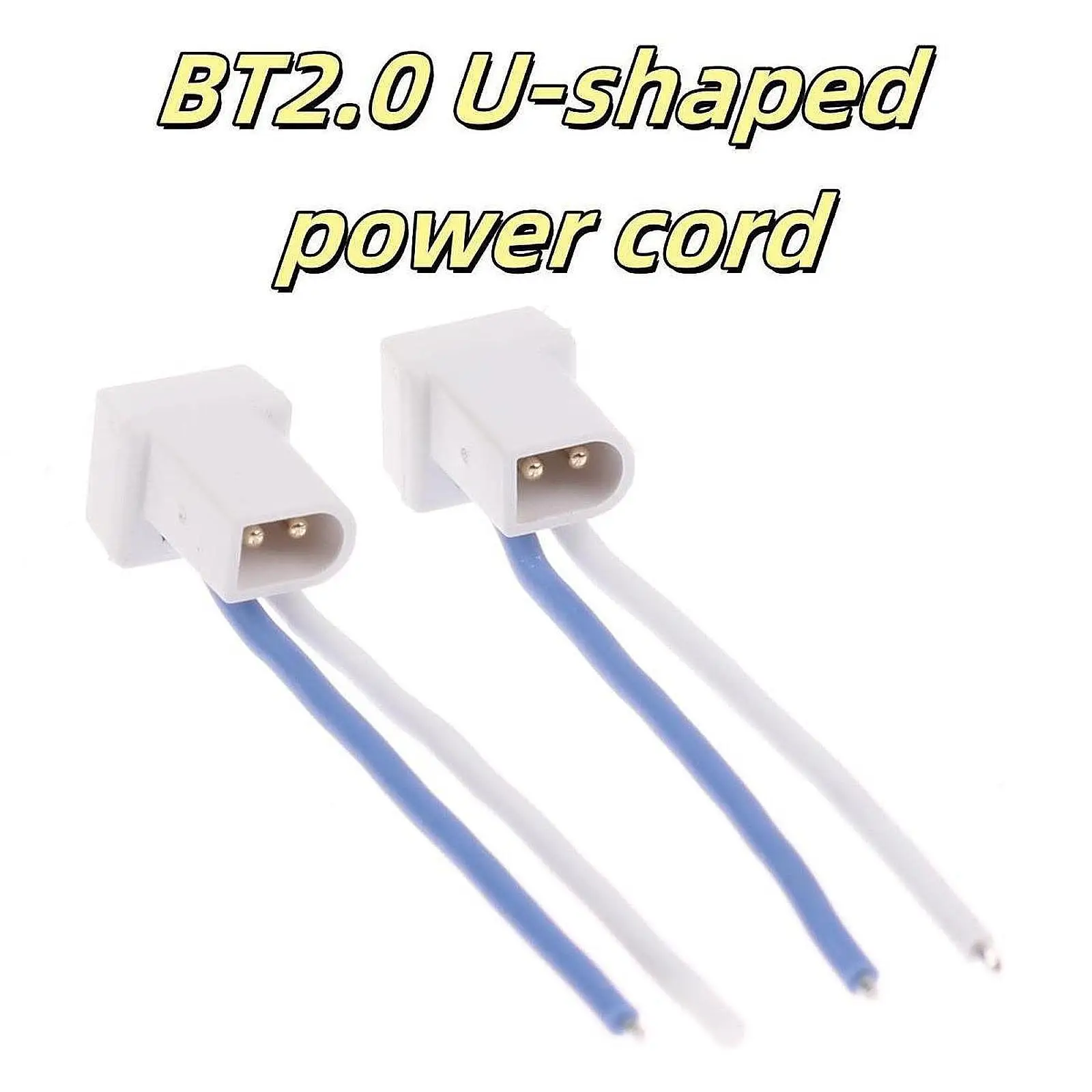 2 Pieces BT2.0 Power Cables Accessory, Premium, High Performance, Male Cable Connector 180° for 1S