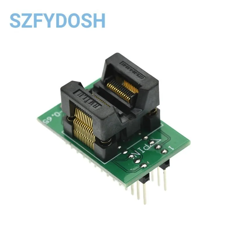 NEW TSSOP28/SSOP28 narrow body programming socket 0.65mm pitch OTS-28(28)-0.65-01 test socket