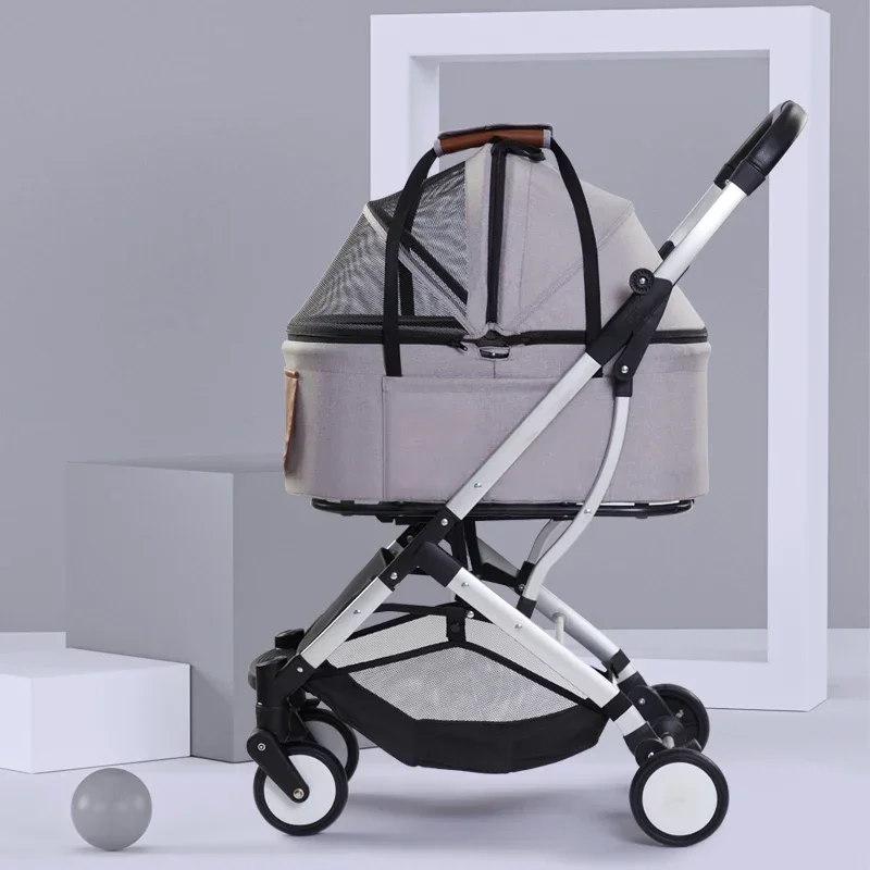 

-A Mazon 3 в 1, складная коляска для собак, дешевая 4-колесная маленькая дорожная коляска для домашних животных для кошек и собак