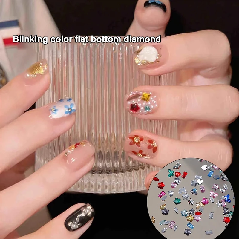 الملونة البسيطة شقة القاع حجر الراين اللؤلؤ مسمار الفن مسمار سحر الديكور اكسسوارات مسمار الفن مسمار الفن المتحمسين