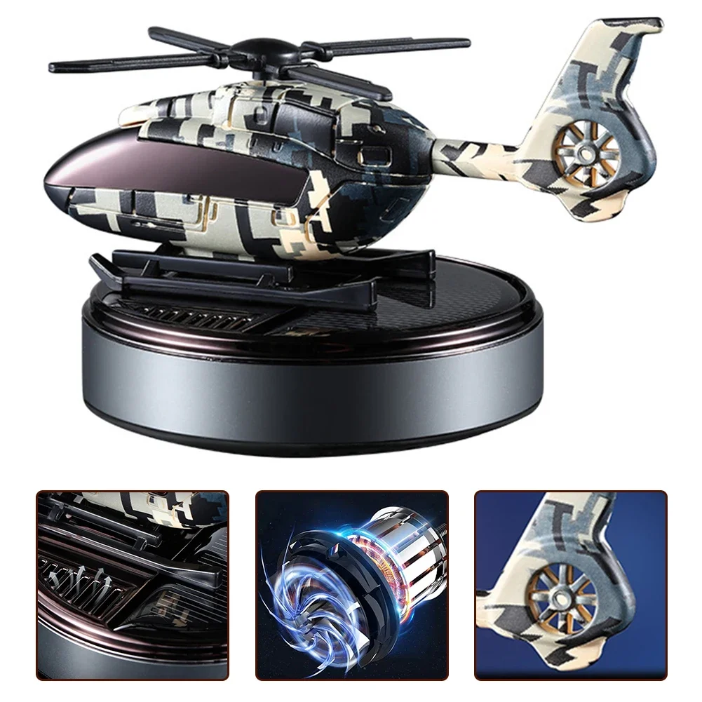 Helicopter Design Car Perfume Automatic Solar Power Anti Corrosion and Non Deformation Easy Installation and Use