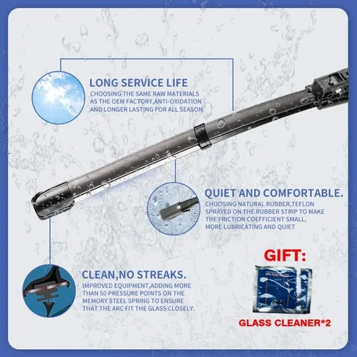 Imagen 2 del producto Para Mercedes Benz Clase A W176 2015 - 2018 limpiaparabrisas delantero trasero de coche limpiaparabrisas A Klasse A160 A200 A180 A45 Accesorios