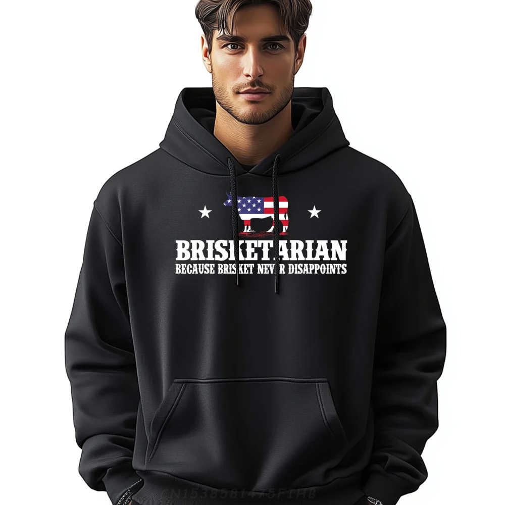

Geek Brisketarian Because Brisket Never Disappoints Long Sleeve Lovers Day Sweatshirt Funky Crewneck Sweatshirts Women's Hoodies