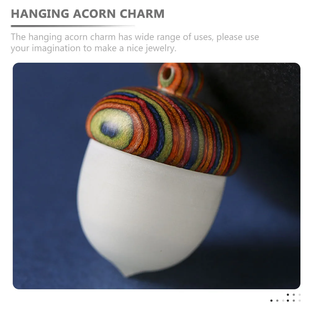 

Acorn Necklace Pendant Pine Cone Decorative Acorns Pendants for Jewelry Making Charm Night Glow Premium Material Durable Use DIY