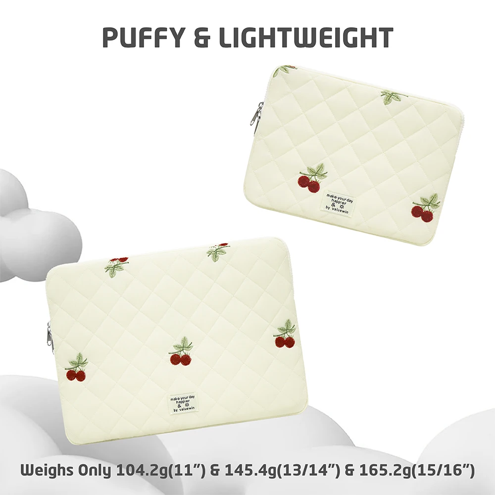 Cute Laptop Case 13 14 15 16 Inch for Macbook Air/Pro Laptop Sleeve Soft Pouch for Xiaomi, Lenovo Girl Notebook Bag Computer Bag