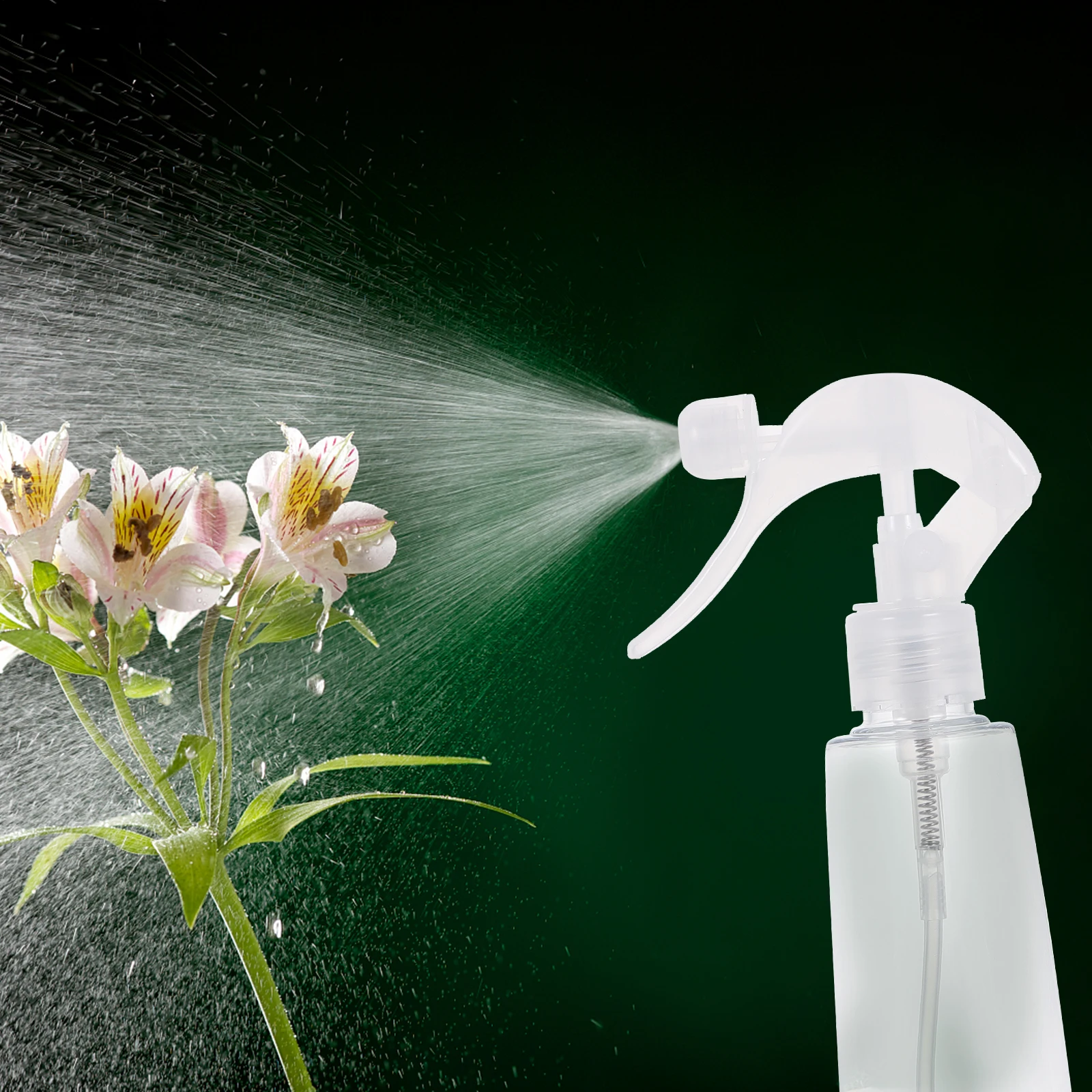 

5pcs 200Ml Empty Plastic Spray Bottles For Cosmetics Hair Cleaning Transparent Leakproof Durable Multipurpose Sprayer