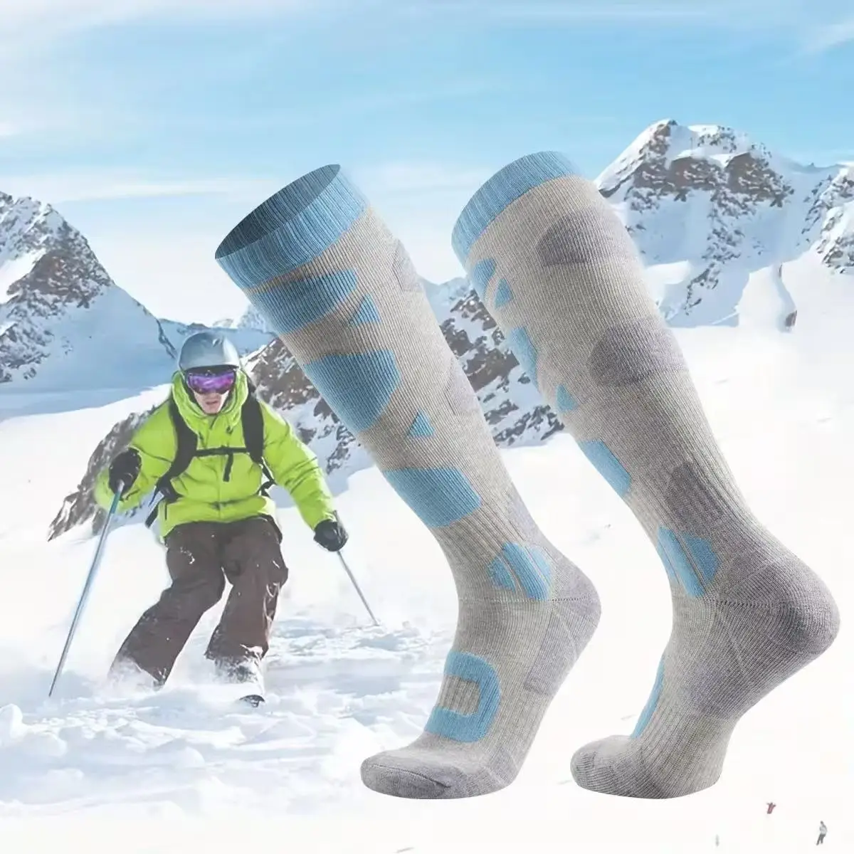 Thermal Winter Ski Socks Thick Cotton Men Women Warm Outdoor Cycling Snowboarding Sports Thermosocks Camping Hiking Stockings view 4