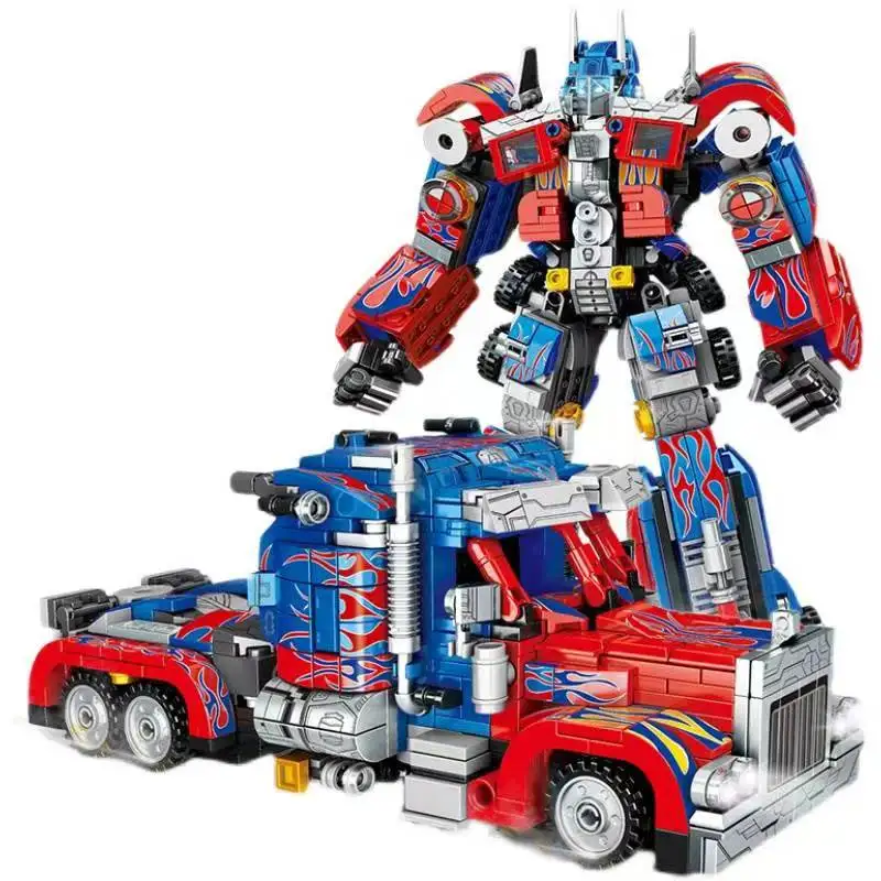 Transformation Robot Constructor Bricks Optimus Pobot Prime Bee Gift Kits de construção de modelos para adultos Block Toys para crianças, meninos