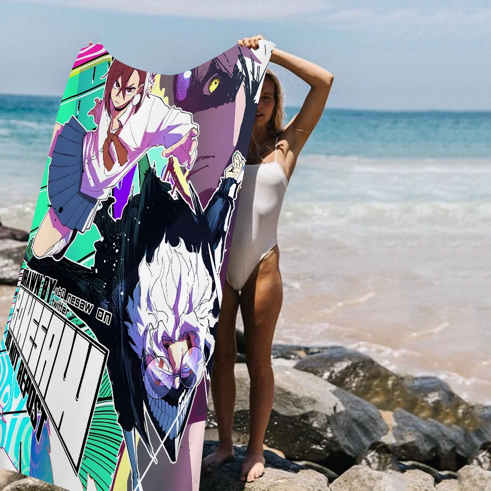أنيمي Dandadan كين تاكاكورا منشفة استحمام ستوكات لينة امتصاص الماء تنفس لفتاة الاطفال الزخرفية الكرتون منشفة الشاطئ #3