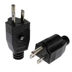 US American 3 Pin Nema 5-15P AC Electrical Power Male Plug Adaptor Adapter Wire Rewireable Extension Cord Connector