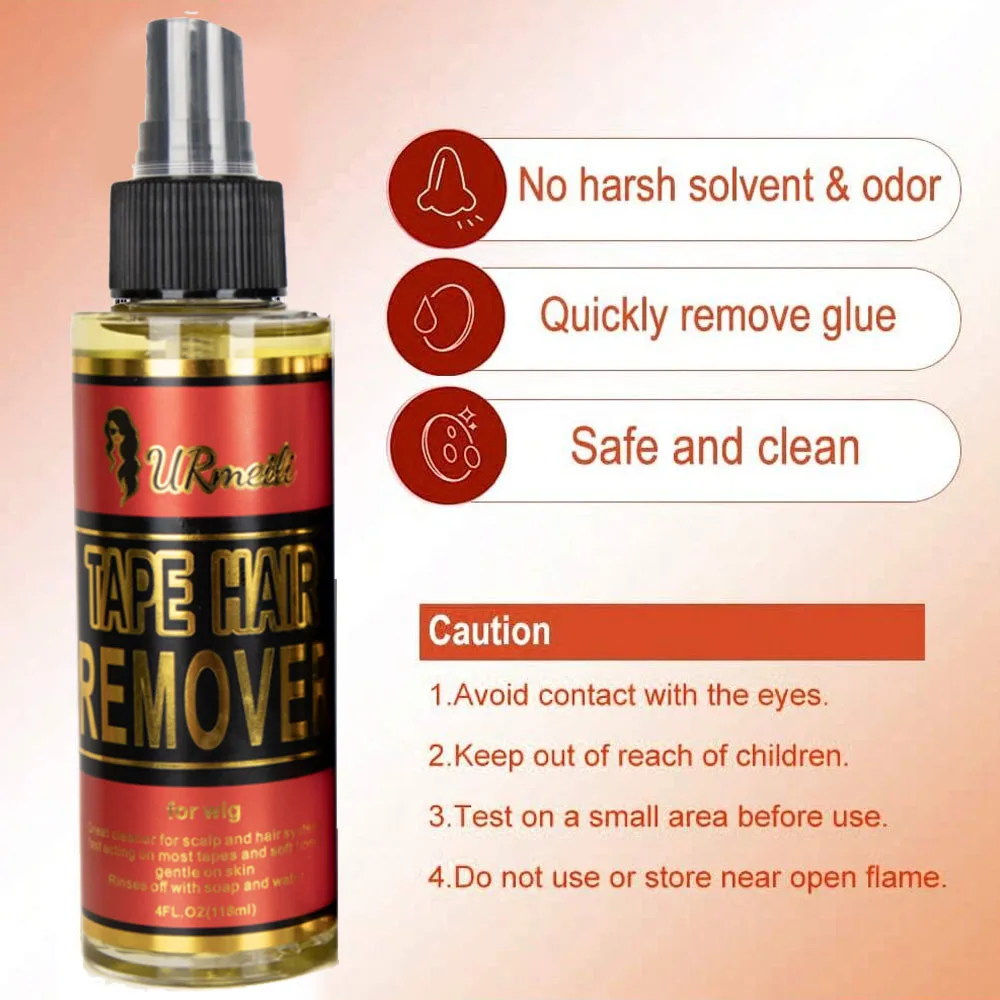 ชุด 2 ชิ้นผมกาวRemoverกาวทําความสะอาดและลูกไม้ละลายสเปรย์และสเปรย์ถือ (120Ml), Extreme Hold & Glueless