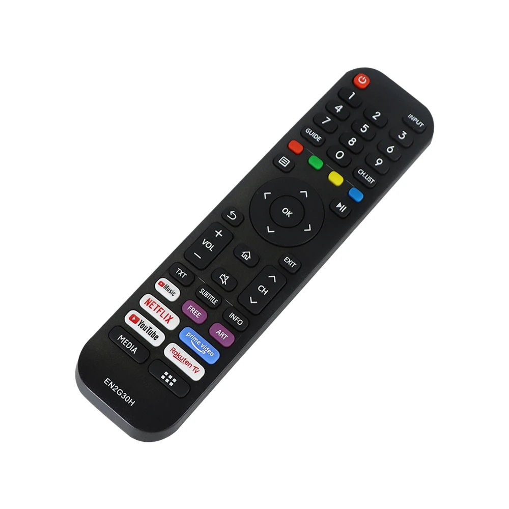 EN2G30H TV Remote Control Compatible for Hisense Remote Control with Netflix Prime Video YouTube Rakuten TV Function Buttons