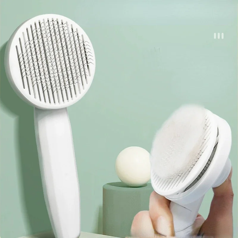 Cat Comb Hair Removal Pet Magic Comb One Click Floating Hair Removal Cat Dog Universal Cleaning Beauty Supplies