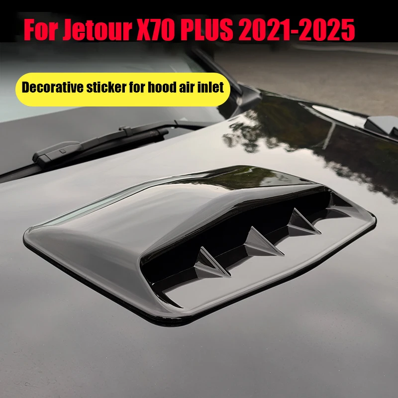 For Jetour X70 PLUS 2021 2022 2023 2024 2025 Engine hood cover air inlet sticker engine hood air outlet modification