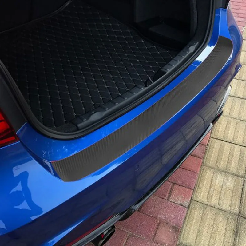 1pc 90cm/104cm Car's Anti-Collision Threshold Strips Sticker for Sedans Trunk SUV External Protective Decorative Pad Accessories