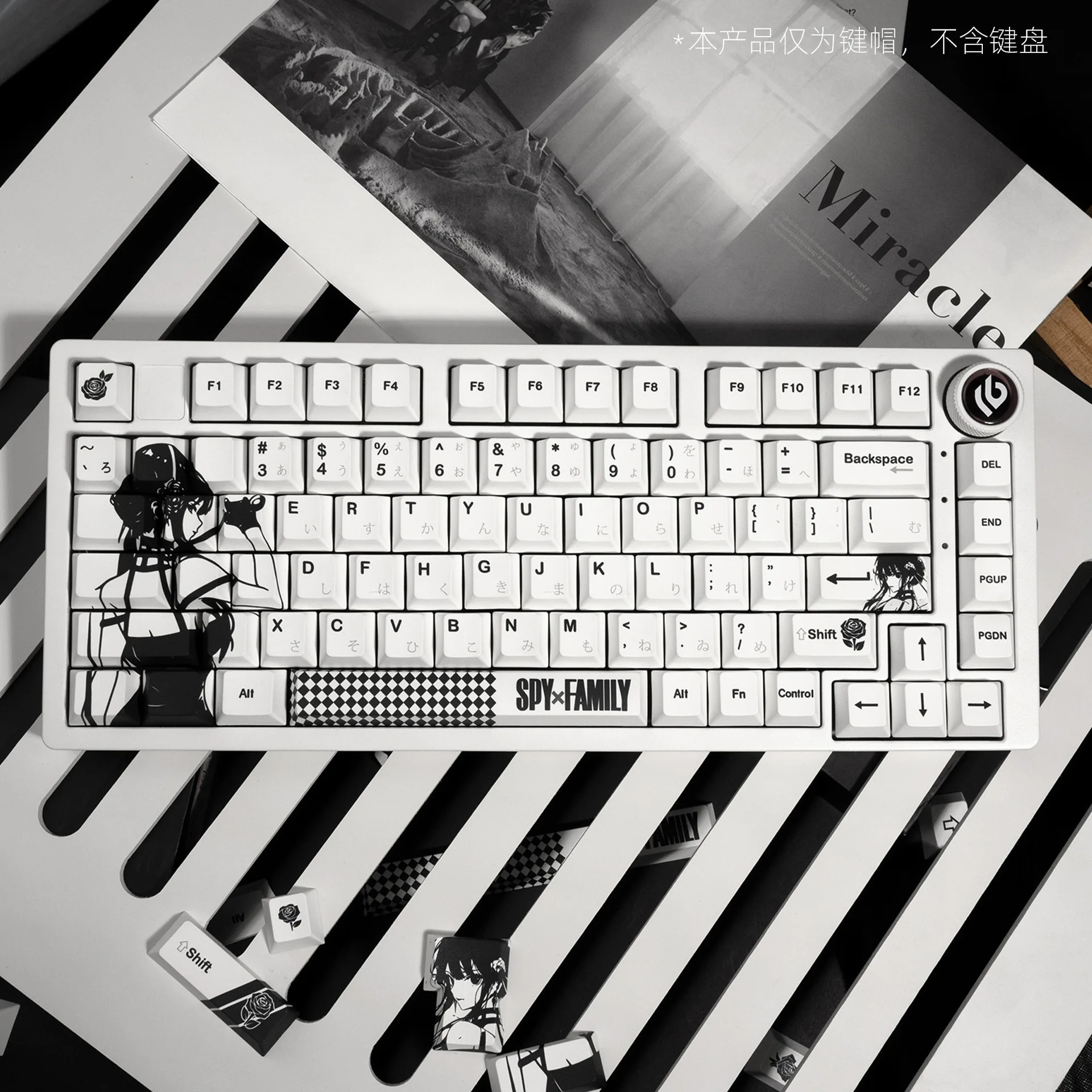 SPY×FAMILY Yor Forger 134 Keycaps PBT KeyCaps for MX Switches Mechanical Keyboard Game Customize