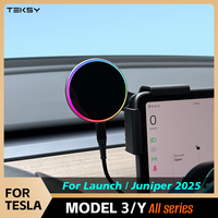 for Tesla New Model 3 Y HIGHLAND LAUNCH JUNIPER 2025 Car Phone Mount Holder 15W Magnetic Magsafe Wireless Charger Accessories