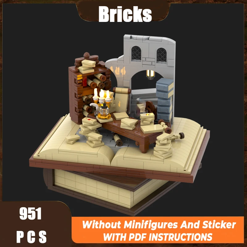 

Exquisite New Product MOC Building Blocks Ring Movie Model White City Archive Technology Modular Children's Toy DIY Assembly Set